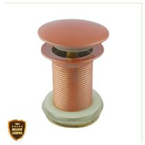 Valvula Ralo 7/8 Click Up Inteligente Em Metal Inox Rose Para Banheiro Pia Cuba Cód. 7723