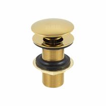 Valvula Ralo Click Dourado Gold Pia Lavatório Cuba Inox 7/8