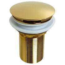 Válvula Ralo Click Luxo Inteligente Inox P/cuba Dourado Válvula Ralo Click Luxo Inteligente Inox P/cuba Dourado