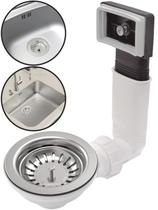 Válvula Ralo De Pia Cuba Americana 4 1/2 Com Escape Ladrão Tramontina Cozinha Em Aço Inox Original