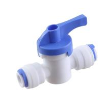 Valvula Registro Engate Rápido 5/16 X 5/16 Branca 8 Mm Para Filtro Purificador De Água Latina Bbi