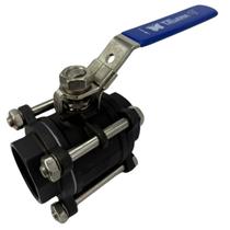 Válvula Registro Esfera Tripartida Aço Carbono Wcb Bsp 1.1/2 Válvula Registro Esfera Tripartida Aço Carbono Wcb Bsp 1.1/2