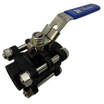 Válvula Registro Esfera Tripartida Aço Carbono Wcb Bsp 3/4 Válvula Registro Esfera Tripartida Aço Carbono Wcb Bsp 3/4