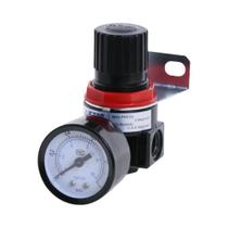 Válvula Reguladora De Pressão De Ar G1/4 Polegada Com Tubo De Conexão E Fita AR2000