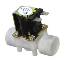 Válvula Solenoide 12V 3/4 Irrigação Agua Quente e Fria Oleo