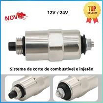 Válvula Solenoide De Parada De Combustível 12V 24V Para Sistema De Injeção De Combustível Delphi Válvula Solenoide De Parada De Combustível 12V 24V Para Sistema De Injeção De Combustível Delphi