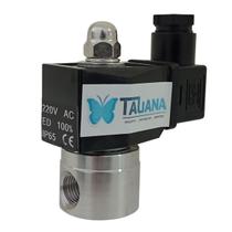Válvula Solenoide INOX 304 Normal Aberta DN 1/4" BSP - VS2620IA02NA Tensão:24vcc