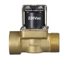 Válvula Solenoides De Latão NF 220Vac Rosca 3/4