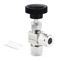 Válvula TAISHER 304 de aço inoxidável com compressão de 90, tubo de 1/2" Válvula TAISHER 304 de aço inoxidável com compressão de 90, tubo de 1/2"