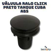 Válvula Tanque Inteligente Ralo Click Preto Fosco Pia Cuba Abs