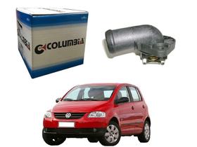 Valvula termostatica aluminio columbia volkswagen fox 1.0 1.6 8v 2003 a 2009