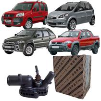 Válvula Termostática Com Sensor Temperatura Fiat Motor 1.6 1.8 16v E-Torq Original
