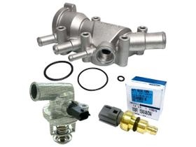 Válvula termostática fiesta ka + carcaça alumínio + sensor Válvula termostática fiesta ka + carcaça alumínio + sensor