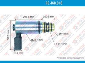 Valvula Torre Eletronica de Controle Sanden Jetta 2.5 2006 Até 2010 A4 A6 Q5 Seat Tigua n Toura n 7.2cm