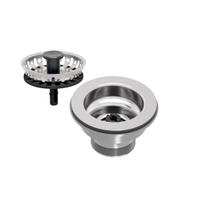 Válvula Tramontina 3.1/2" sem escape em Aço Inox e Polipropileno Válvula Tramontina 3.1/2" sem escape em Aço Inox e Polipropileno