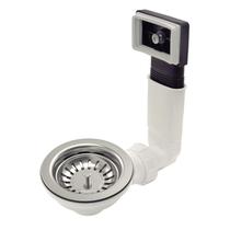 Válvula Tramontina 4 1/2" com Escape em Aço Inox Polido e Polipropileno para Pias e Cubas Válvula Tramontina 4 1/2" com Escape em Aço Inox Polido e Polipropileno para Pias e Cubas