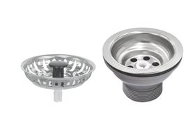 Válvula Tramontina Econômica para Pias Cubas e Tanques 3 1/2" sem Escape em Aço Inox e Polipropileno Válvula Tramontina Econômica para Pias Cubas e Tanques 3 1/2" sem Escape em Aço Inox e Polipropileno