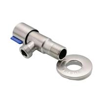 Válvula Triangular De Aço Inoxidável De Abertura Rápida G1/2 Rosca Acessório De Torneira De Ângulo