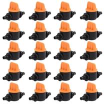 Válvulas De Controle Mini De 4mm, 20 Peças Para Conectores Barbedos De Mangueira De Irrigação De Válvulas De Controle Mini De 4mm, 20 Peças Para Conectores Barbedos De Mangueira De Irrigação De