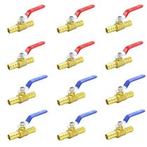 Válvulas de esfera PEX Navari de 3/4 polegadas de latão com porta completa fechada x12 Válvulas de esfera PEX Navari de 3/4 polegadas de latão com porta completa fechada x12