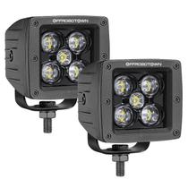 Válvulas de luz LED OFFROADTOWN de 3 polegadas e 100 W Spot Beam, 2 unidades Válvulas de luz LED OFFROADTOWN de 3 polegadas e 100 W Spot Beam, 2 unidades