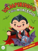 Vamos colorir vampirinho e seus morcegos