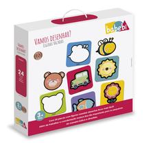 Vamos Desenhar - Figuras Vazadas Babebi - Brinquedo Madeira