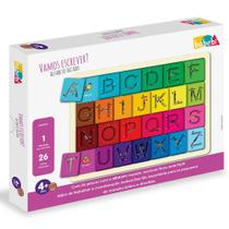 Vamos escrever alfabeto vazado babebi