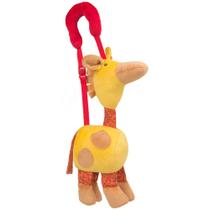 Vamos Passear Girafa - Antialérgico - Amarelo - 36 cm - CAS Brinquedos