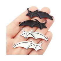 Vampire Bat Asas Pingente, DIY Liga Asas Diabo, Acessórios Jóias, Dia das Bruxas, 10pcs