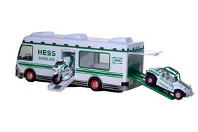 Van de recreação de caminhões Toy Hess 1998 com buggy e motocicleta