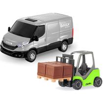Van Iveco Daily C/ Empilhadeira Agille E Acessórios - Usual Brinquedos