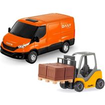 Van Iveco Daily Com Empilhadeira 483 - Usual Brinquedos