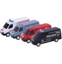 Van Resgate Policia Ambulancia Bombeiro 23cm - Diverplas