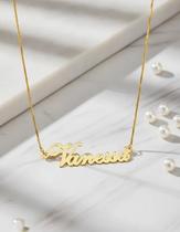 Vanessa colar de nome folheado a ouro Vanessa colar de nome folheado a ouro