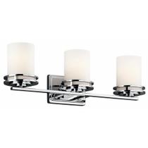 Vanity Light Kichler Hendrik 24 3 Vidro gravado em cetim claro