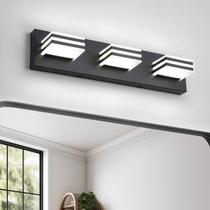 Vanity Light yumcrelect 34 cm 18 W, acrílico preto, moderno Vanity Light yumcrelect 34 cm 18 W, acrílico preto, moderno