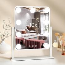 Vanity Mirror Leadzones Hollywood com luzes 9 LED 10X Magnif
