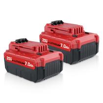 VANTTECH Kit com 2 baterias PCC685L 7,0Ah de reposição para Porter Cable 20V íon-lítio PCC680L PCC685LP PCC682L PCC681L PCC680LP PCC640 compatível com ferramentas elétricas sem fio Porter Cable 20V