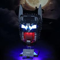 Vaodest LED Light para Lego Batman Cowl 76182 Modelo, Design e Configuração Compatível com o Modelo 76182 (Somente Luz LED, Não Kit de Bloco de Construção)