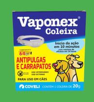 Vaponex 20g Coleira Para Cães Anti Pulgas E Carrapatos 64cm