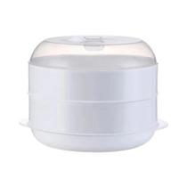 Vaporera Plástica Multi Camadas Para Micro-ondas Para Bolinhos, Arroz E Pães Cozidos a Vapor