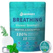 Vaporizador de Banho SEONNIX com Aromaterapia de Mentol e Eucalipto (15 Unidades)