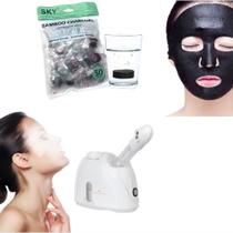 Vaporizador Facial Hidratante Limpeza Pele + Mascara Desidratada Descartável