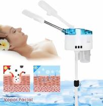 Vaporizador Facial Umidificador Hidratante Vapor Névoa Ozônio Com Suporte Pé