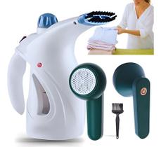 Vaporizador Higienizador Portatil para Roupas + Aparelho Tira Pelos