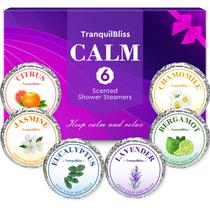 Vaporizadores de banho TranquilBliss com fragrância natural, conjunto de 6