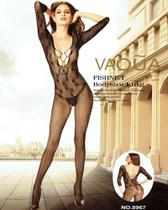 Vaqua body vestido arrastão - vestidos