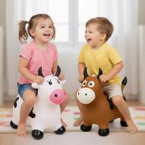 Vaquinha Upa Upa Brinquedo Infantil C/ Som Menino Menina