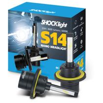 VAR Par de Lâmpadas LED Headlight S14 Nano (Escolha) Encaixe:H13